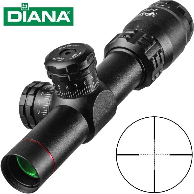 

Охотничий прицел DIANA 2-7X20, оптический прицел Mil-dot, карманный прицел мобильного размера