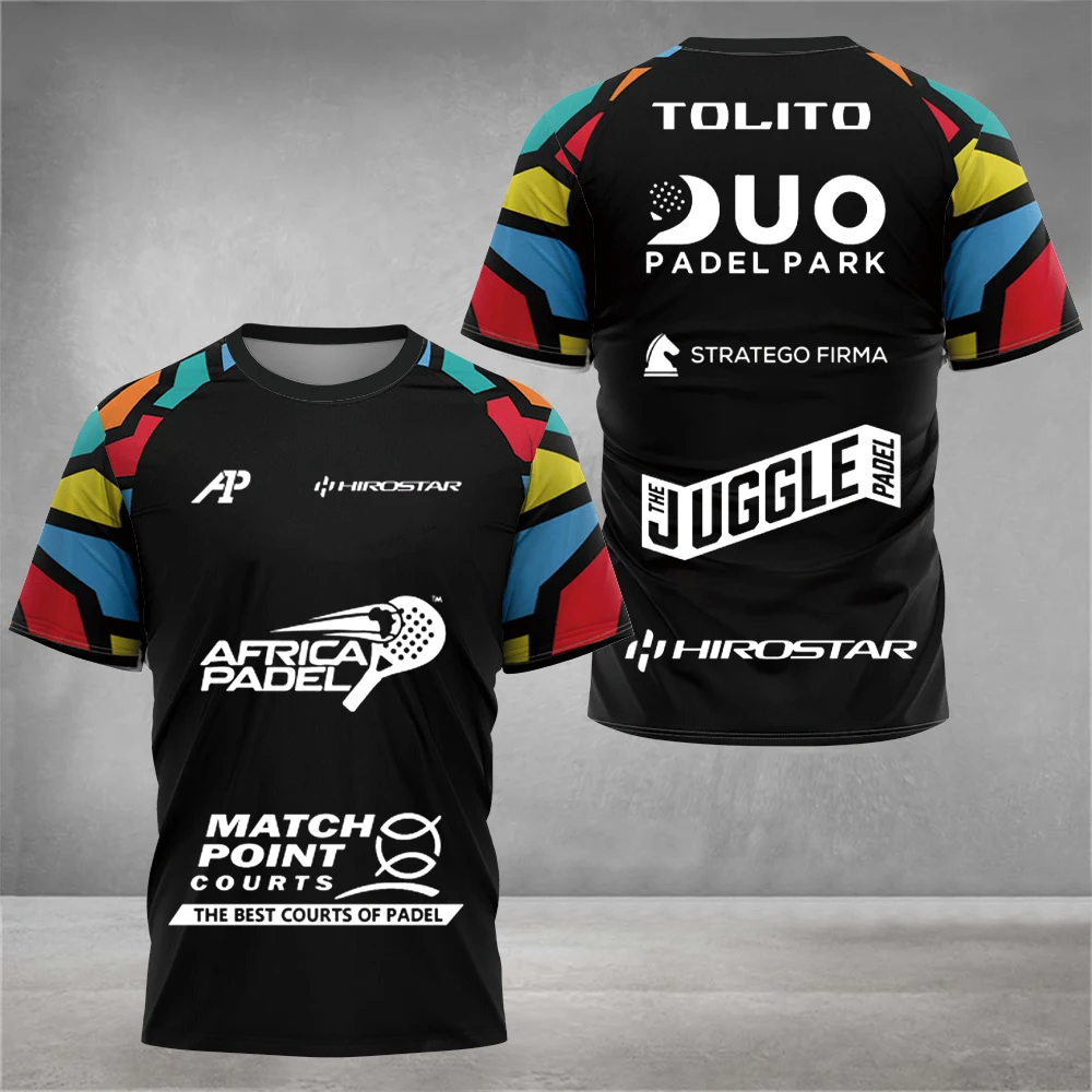 Sommer-Neukollektion Padel Multi Text Padel Grafik 3D-Druck Herren Damen Unisex Schnelltrocknend Atmungsaktives Sport-Wettkampf-T-Shirt – Detail 10