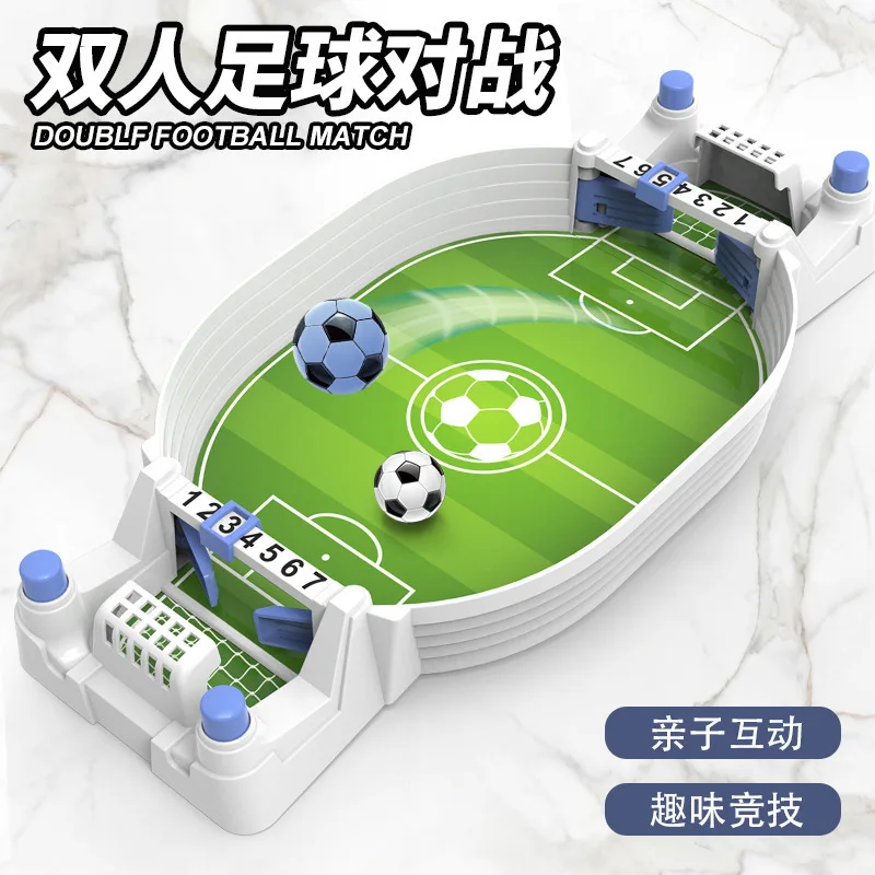 Children's Table Football Double-Player Game, Family Interactive Educational Tabletop Game, Toy Board Game for Boys Aged 3 to 6 Years Old