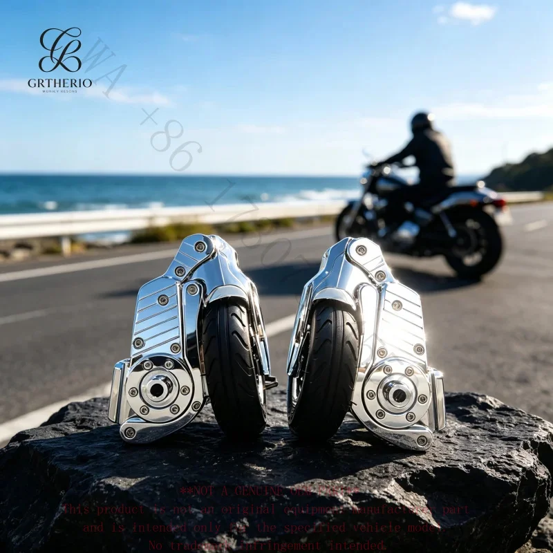 For Honda Gold Wing GL1500 Chrome Motorcycle Landing Gear Auxiliary Parking Bracket Frame Stabilizer Training Wheels