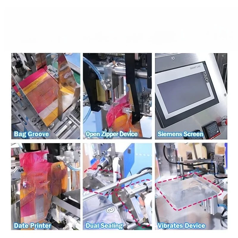 Pó de lavagem de amido de saco pré-fabricado multifuncional rotativo totalmente automático