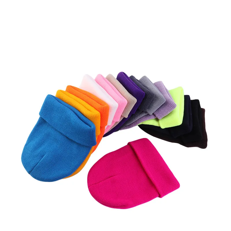 Neue Unisex Einfarbige Strickmütze Herbst Winter Hip-Hop-Beanie für Männer und Frauen SkullCap Mützen Outdoor Winddichte Männermütze Gorro Skimütze – Detail 5