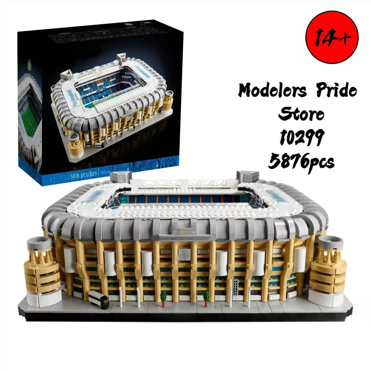 

Набор строительных блоков для стадиона Bernabeu Disney 10929, подарок на день рождения, подарок на Рождество и Хэллоуин