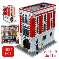 4634pcs Ghostbusters Firehouse Headquarters Building Blocks Bricks Set Kids Adult Birthday Gift Compatible 75827