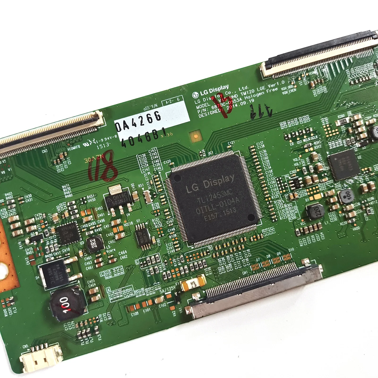 Test Work 6870C-0553A V15 UHD TM120 LGE Ver1.0 Logic Board for 55UF8500-CB 49UF7702-CC 49UF8500-CB 55UF671V 49UF580V