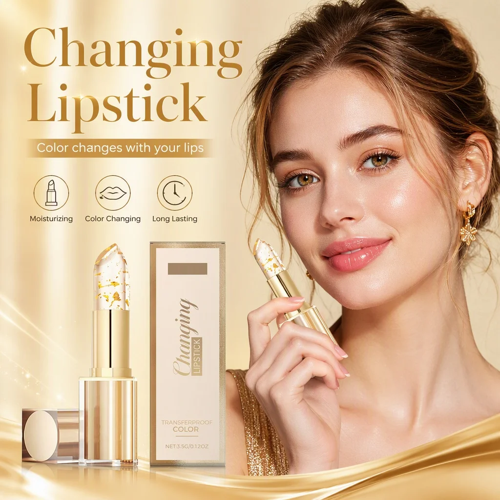 Transferproof Color Changing Lipstick, Transfer Resistant Color Changing Lip Stick, Hydrating Conditioning Lip Makeup Delicate Natural Lip Shade, Comfort All-Day Wear Lip Tint, Thoughtful Cosmetic Gift