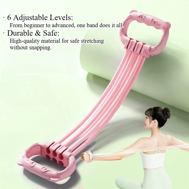 6-Level Adjustable Resistance Stretch Band