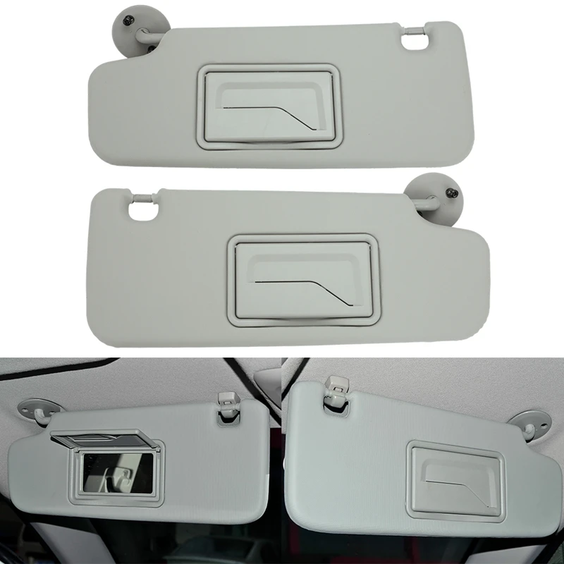 For Chevrolet Aveo Spark Daewoo Matiz Chevy Sonic 2012-2020 Sunvisor With Mirror Visor Sun Shield Car Left Right Side Sunshade