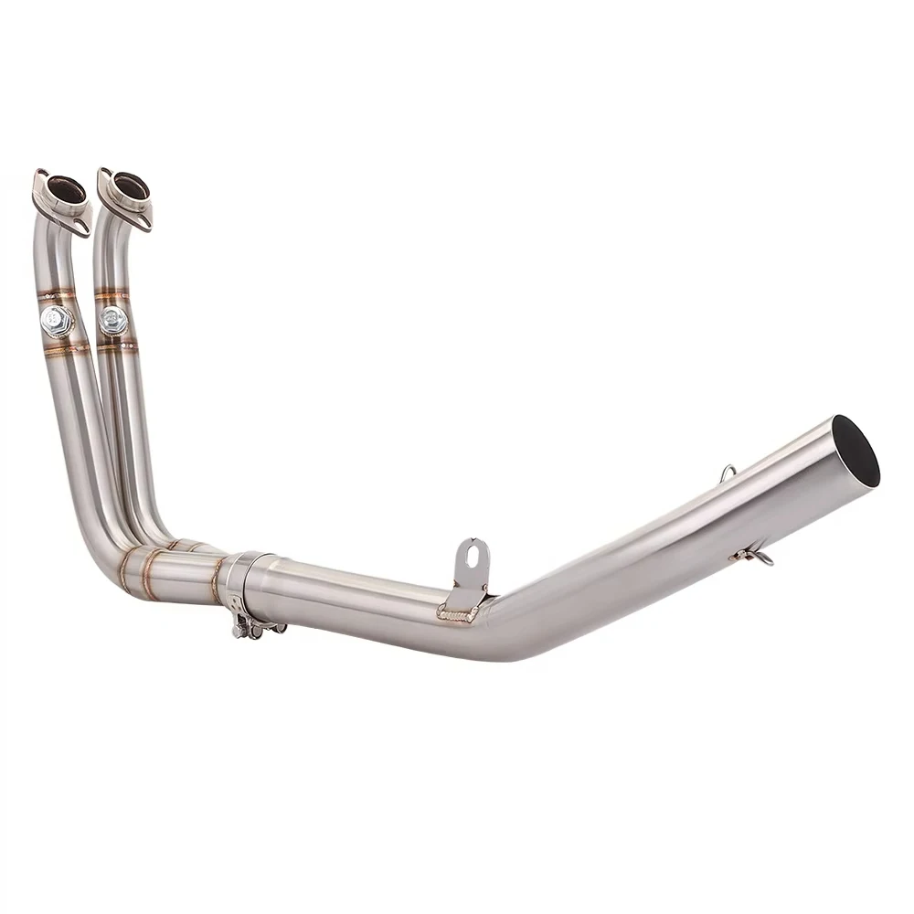 slip-on Stainless Steel Motorcycle Exhaust Systems Escape universal 51mm Muffler Front Link Pipe For CFMOTO 450SR 450 SR