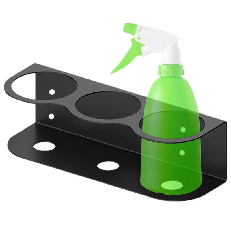 Spray Bottle Hanger Steel Spray Can Holder Wall Mount All-Purpose Paint Bottle Organizer Wall Mount Bracket Tool Organizer