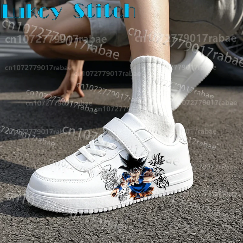 Gift for Him 7-18 Year Old Children Shoes Goku Anime Figure Personalized Design Arch Support Boys Light Walking Shoes