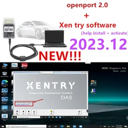 2023.12 Tactrix Openport 2.0 ECU Chip Tuning aracı Openport USB 2.0 + 2023.12 xentry yazılım Benz tanı ve programlama için