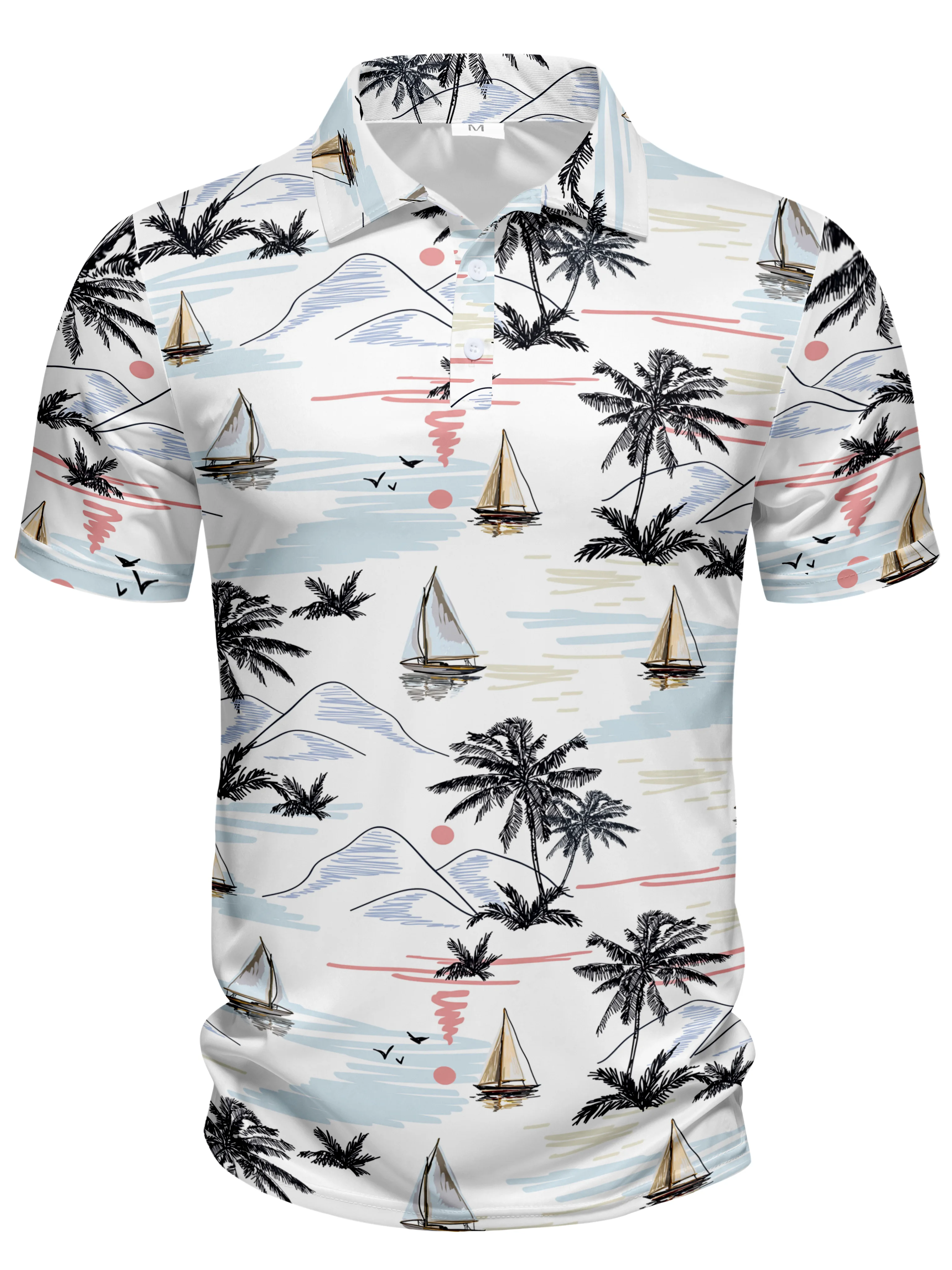 Fashionable summer men's polo casual men's regular polo short sleeved lapel top recommended machine wash