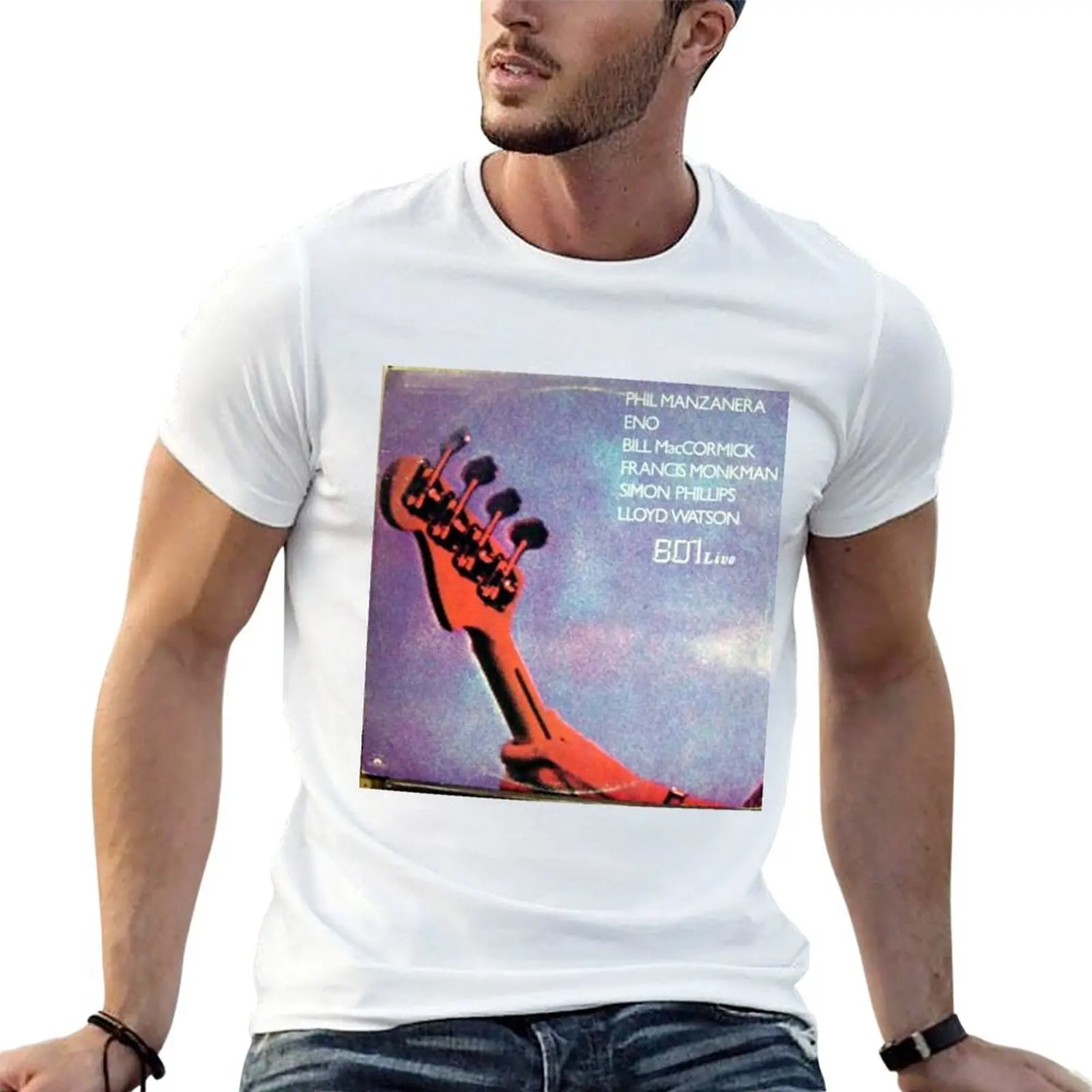 

801 Live, Eno, Roxy Music, Art Rock T-Shirt t shirts cotton 100% man t shirt luxury T-Shirt