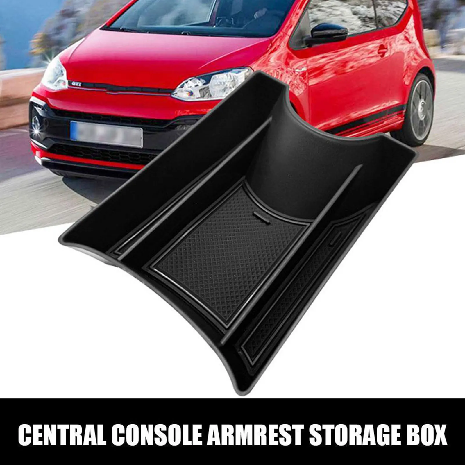 

For 13-21 Vw UP High Capacity Center Console Armrest Storage Box Car Interior Accessories For Outdoor Travel Sundries Organize