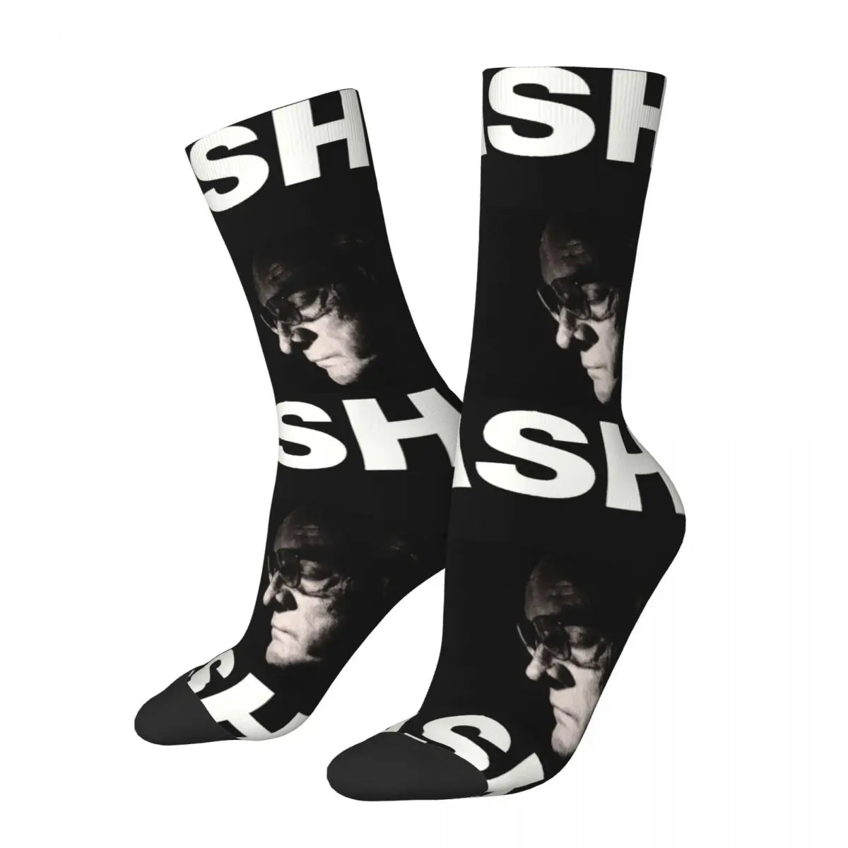 Hip Hop Vintage Pop Crazy Men's compression Socks Unisex J-Johnny Cash Harajuku Seamless Printed Funny Novelty Happy Crew Sock