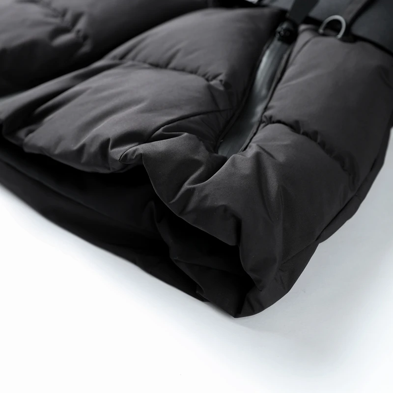 Hooded Skiing Coats Women Solid Stand Collar Belts Pleated Zippers Full Sleeve Thicken Cotton Jacket 2026 Winter Lady Outwears
