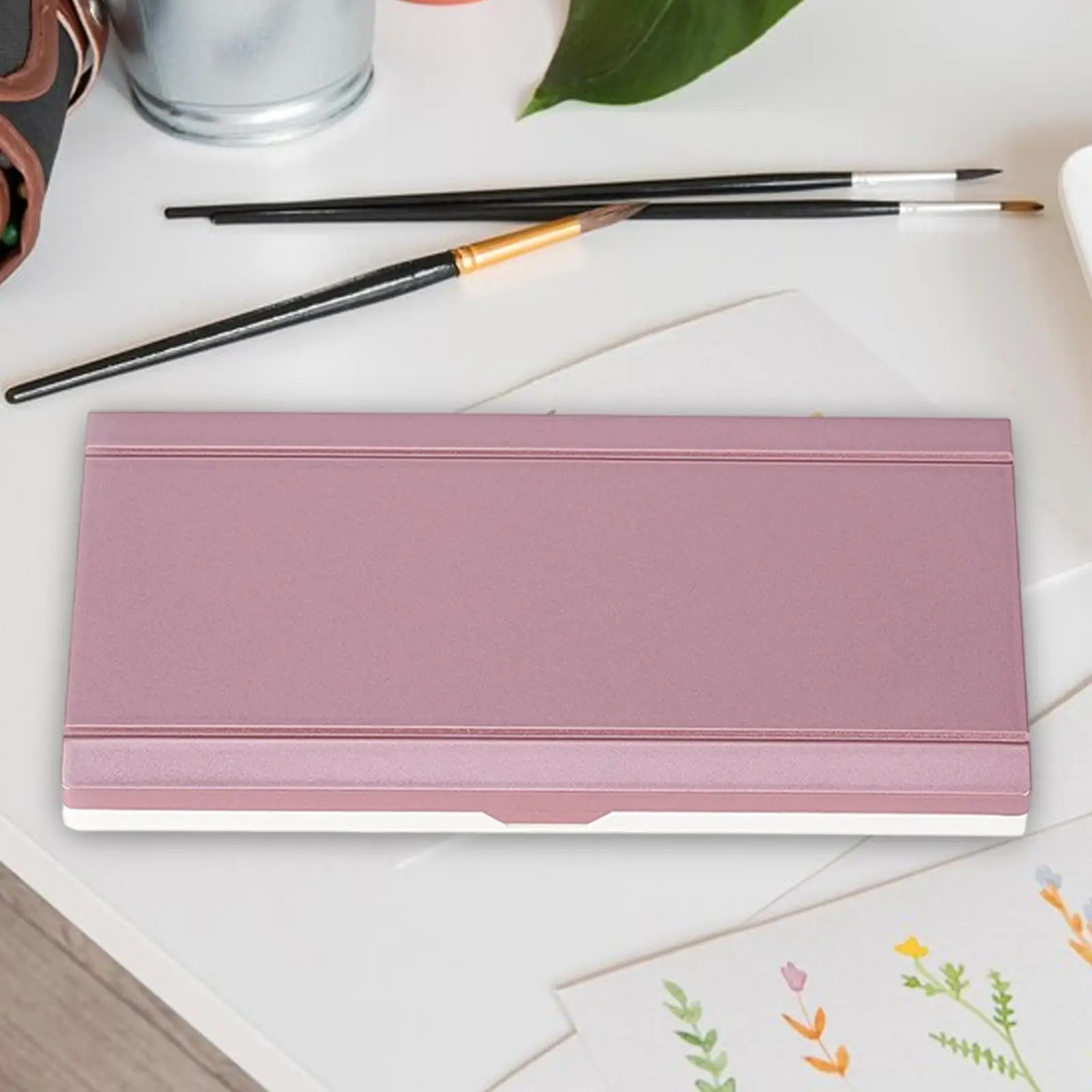 Empty Watercolor Palette Travel Paint Case for Acrylic Paint Portable Paint Tray Watercolor Paint Storage Box Paint Container