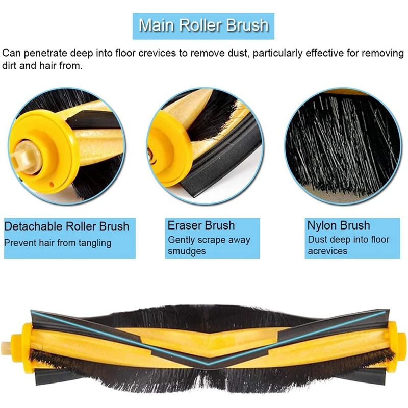 Top Sale Accessories For Ecovacs Deebot N8/ N8+/ N8 Pro/N8 Pro+/OZMO T8/ T8+/T8 AIVI/T8 AIVI+/T8 Pure/T9/T9+ Robot Vacuum Cleane