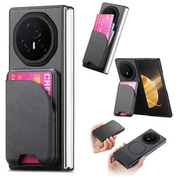 Case For Honor Magic V6 V5 V3 Cowboy Diagonal Fabric Separation Magnetic Card insertion Shockproof Mobile Phone Case Cover