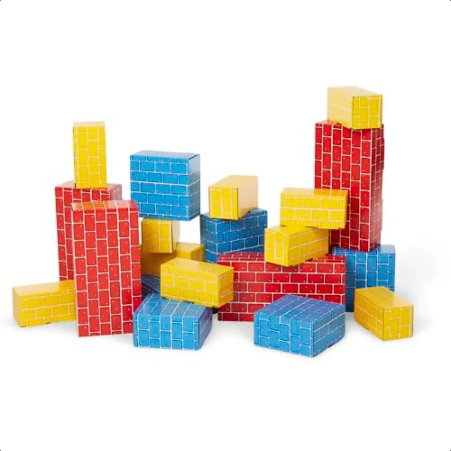 

Melissa Doug Deluxe Jumbo Cardboard Blocks 24 Pieces FSC Certified
