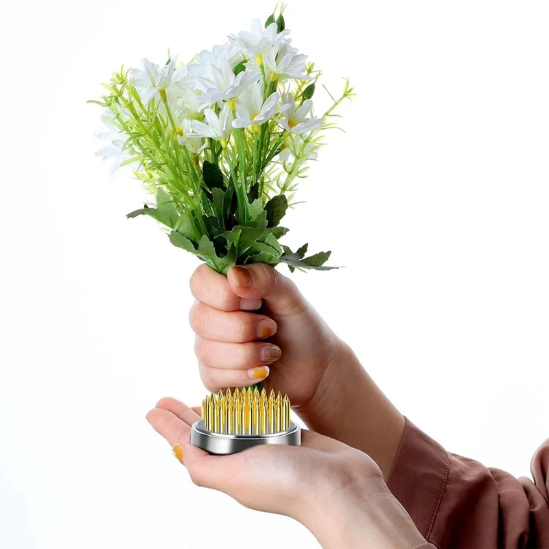 Pin Floral redondo para Arreglo de ranas, herramientas fijas de 0,9 pulgadas, florero, 16 piezas