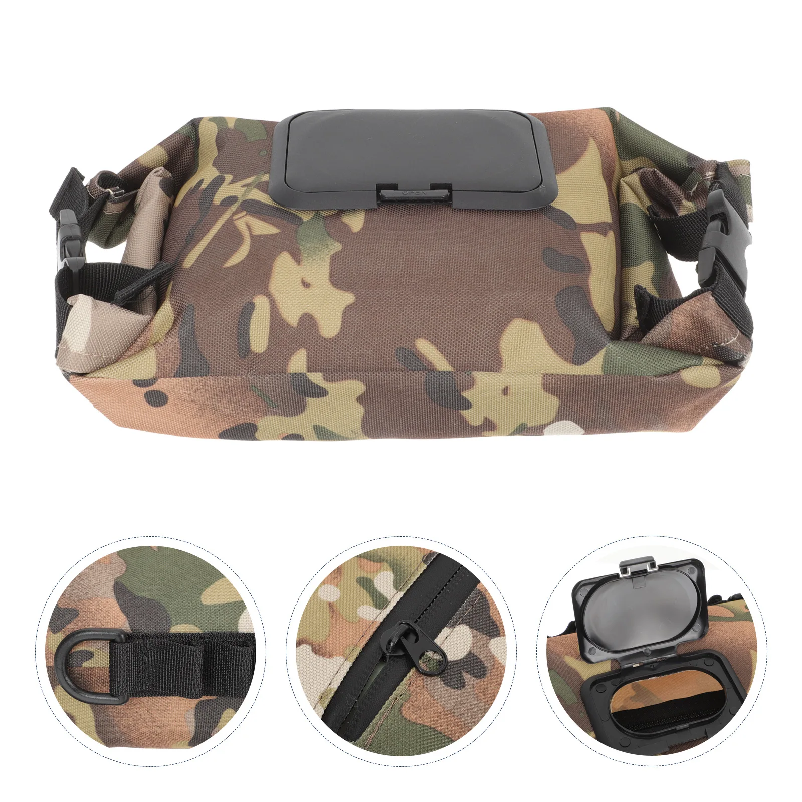 

Camping Box Outdoor Napkin Holder Canvas Dispenser Portable Lightweight Hanging Container For Picnic Travel Wet Storage