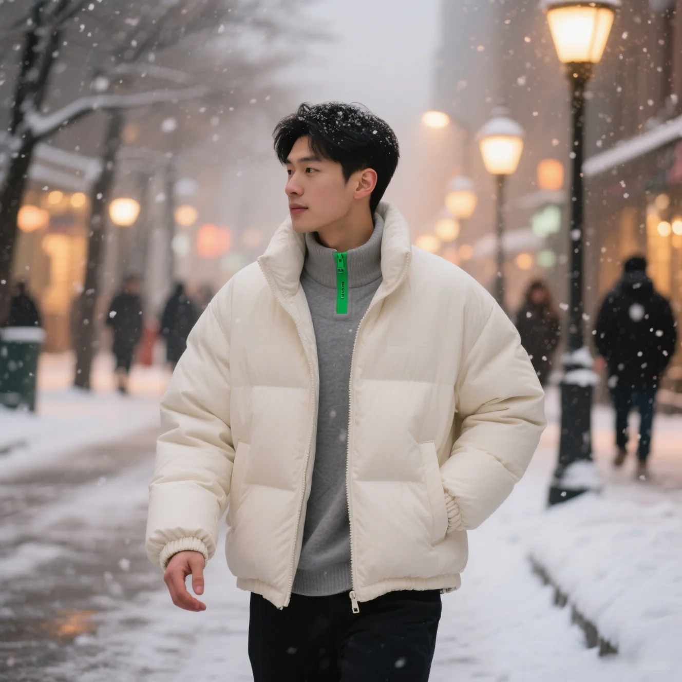 Unisex stand up collar jacket, thickened warm solid color cotton jacket, loose casual windproof jacket, multiple styles