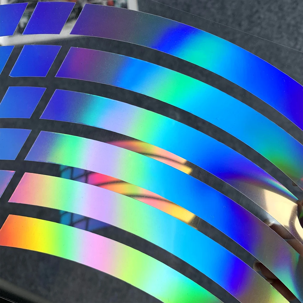 2 Buah Stiker Hub Sepeda Motor Aksesori Stiker Vinil Reflektif dan Tahan Air untuk Yamaha CFMOTO QJMOTO Ymaha KTM Kawasaki