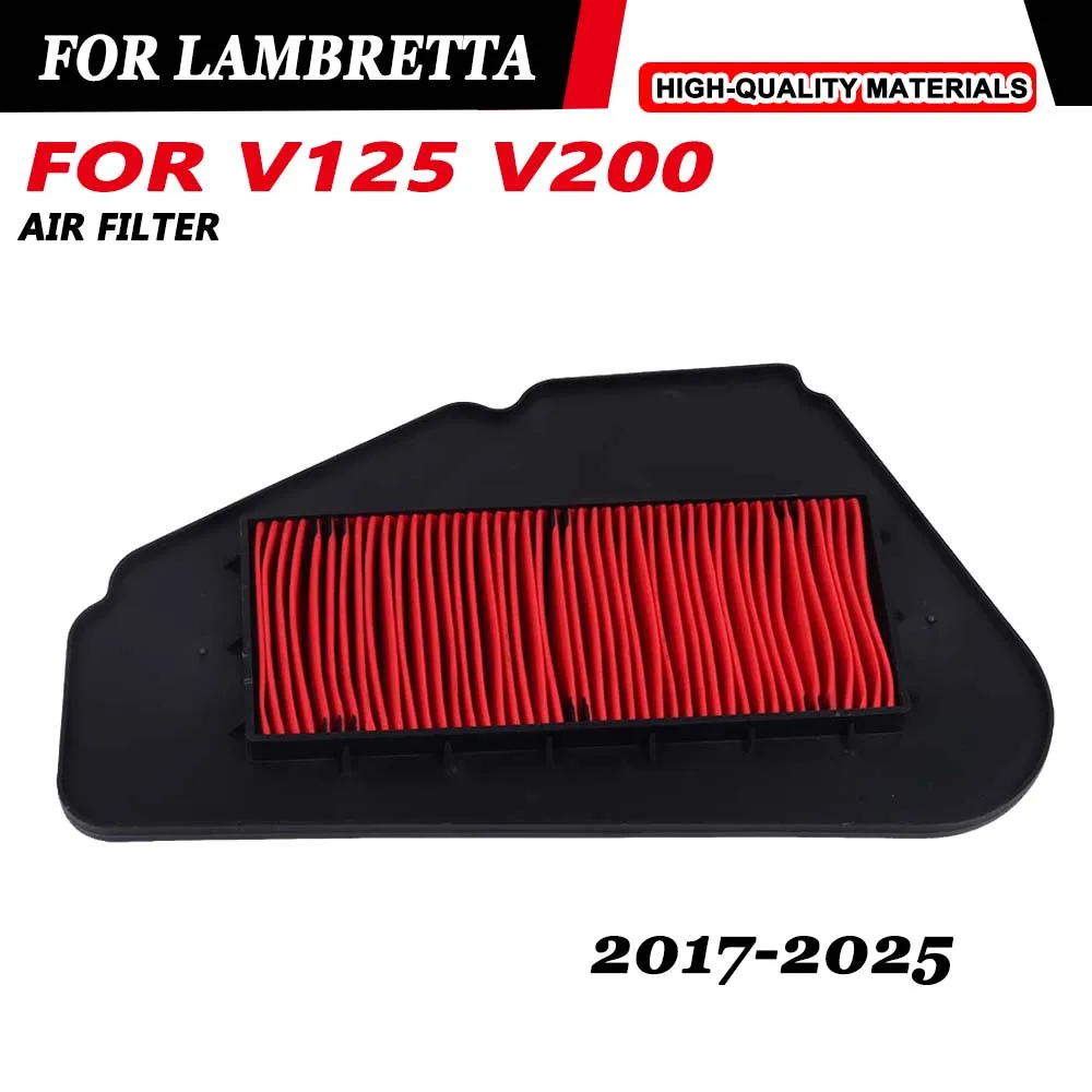 Motorcycle Air Filter Cleaner For Lambretta v125 V200 2017 - 2018 2019 2020 2021 2022 2023 2024 2025 Accessories