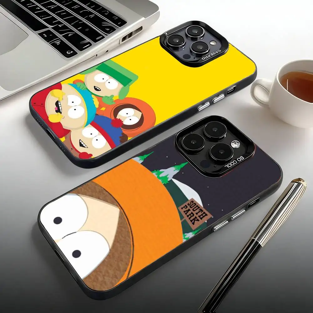 

S-South P-Park Phone Case For iPhone 17,16,15,14,13,12,11,Pro,Max,Plus,Mini, Air,SE Anti Fall Matte Hard Bumper