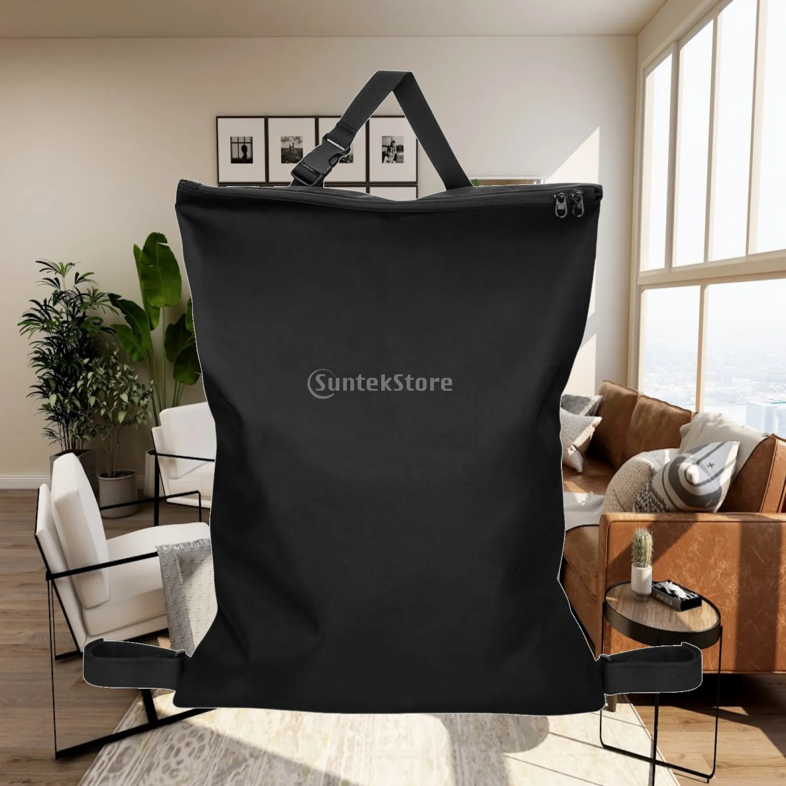 Golf Push-Cart Storage Bag Long-Lasting Three-Wheel Golf Push Cart Bag Sturdy Wipe-Clean for Golfers, Outdoor Organization