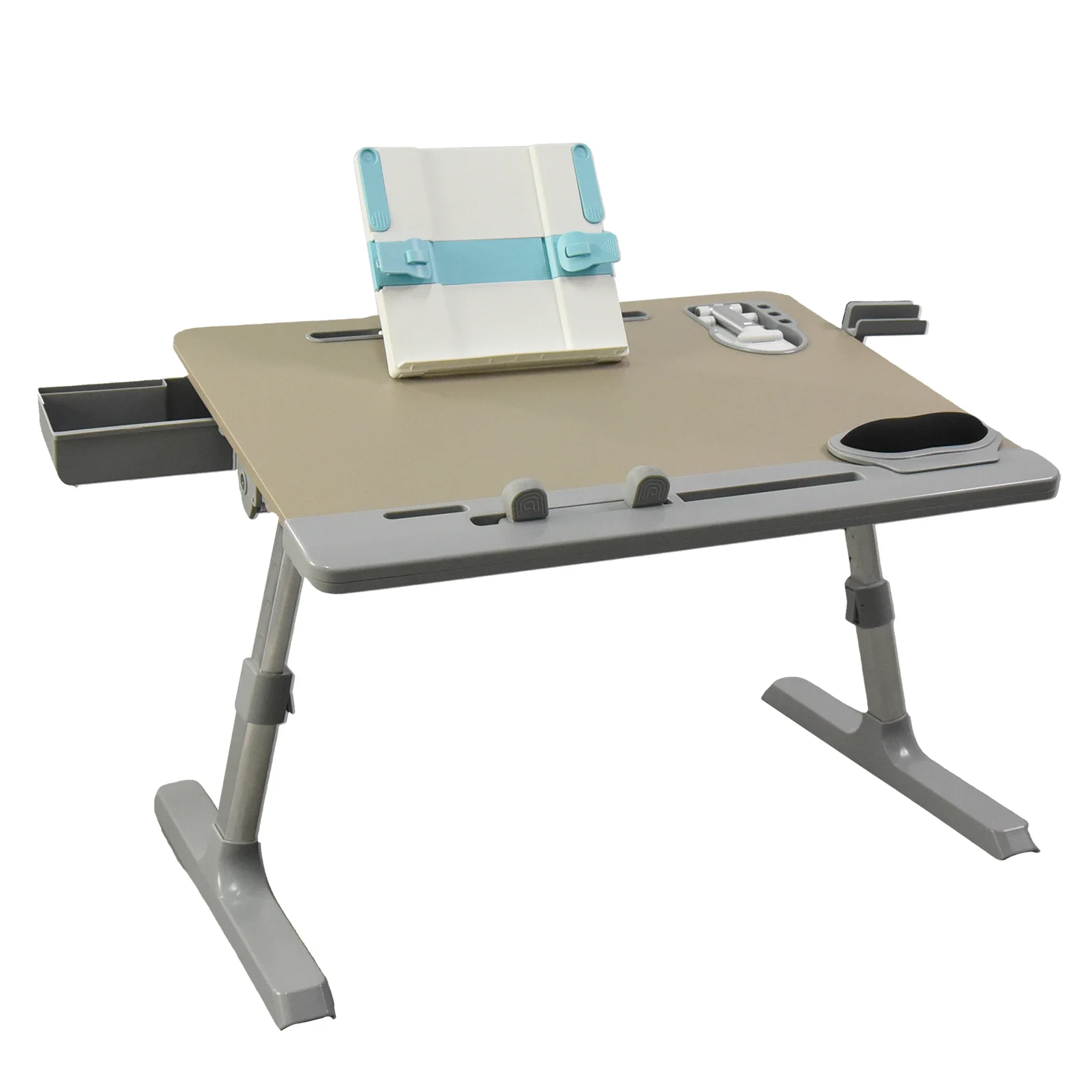 

Adjustable Laptop Computer Desk Bed Tray Table Folding Lap Study Table with Cup Holder