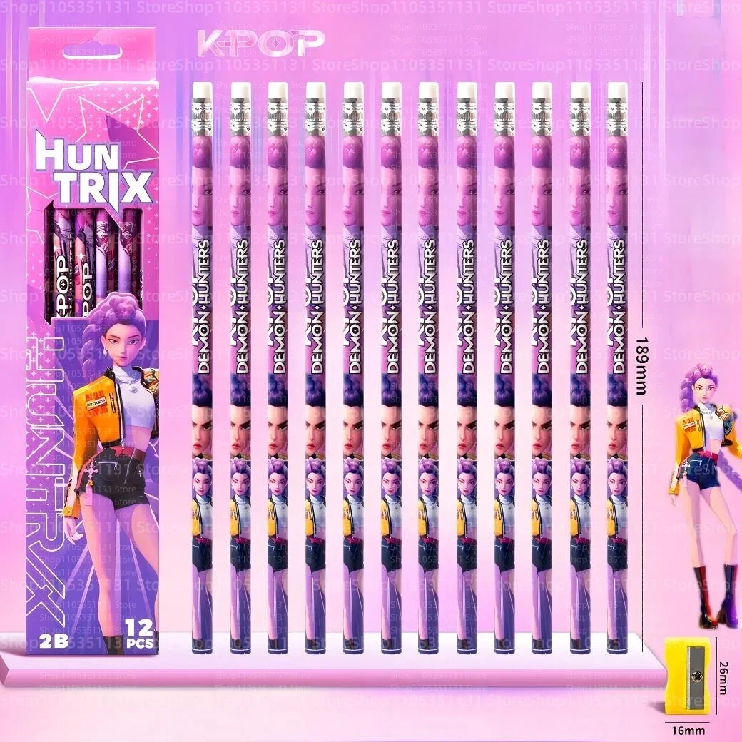 Anime-Mädchen Lumi Mila Zoi Hexenjäger-Bleistifte 2B HB Farbstifte Niedliches Cartoon-Schüler-Schreibwarenset für Tägliches Lernen Geschenke – Detail 12