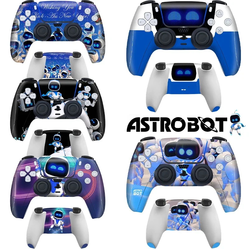 Astrobot Cartoon Ps5 Gamepad Stickers for Sony PlayStation 5 Anime Decal Skin Joystick Protective Film Game Console Accessories