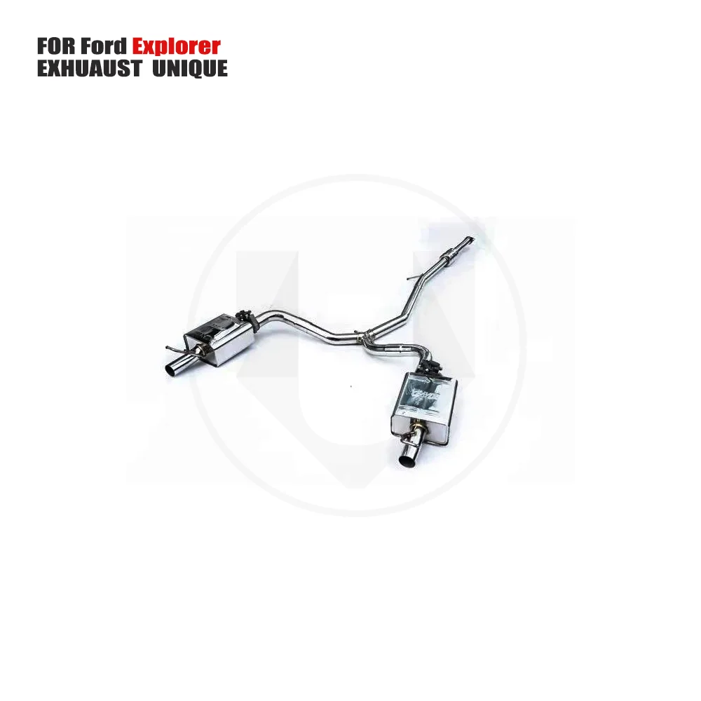 UNIQUE Exhaust Manifold Downpipe for Ford Explorer 2.3T Car Accessories With Catalytic converter Header Without cat pipe