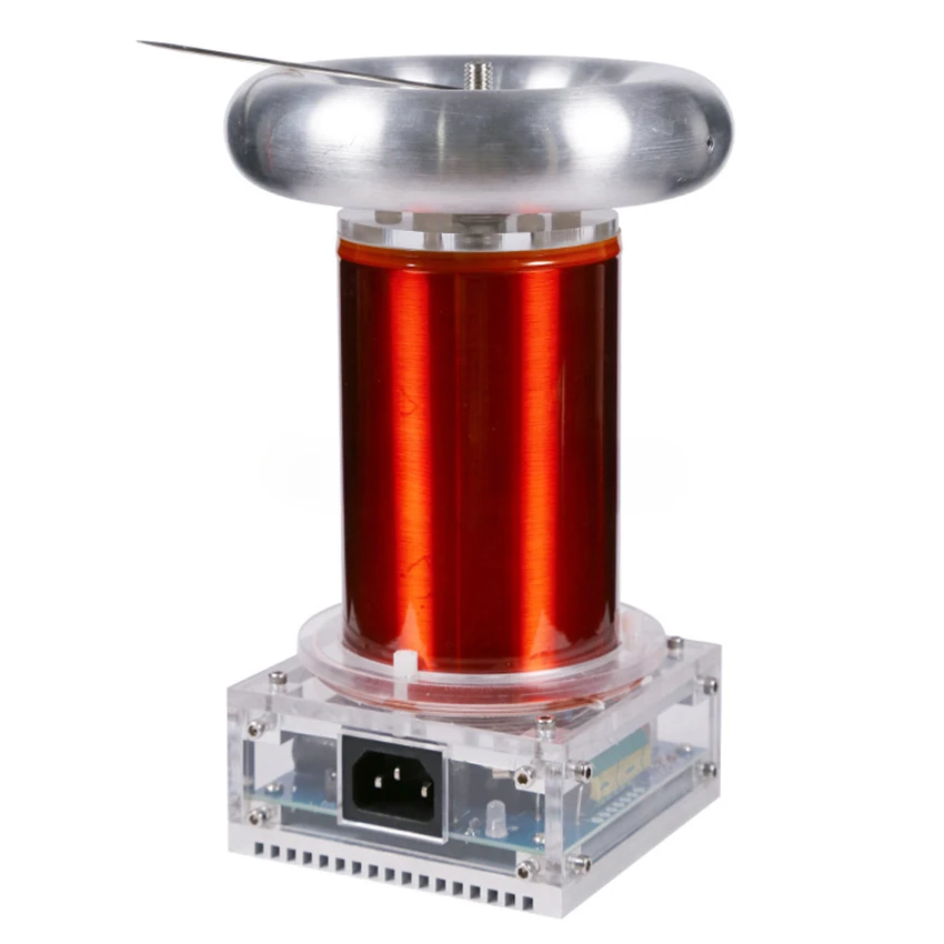 for AC110-240V SSTC Music Tesla Coil DIY Finished High Frequency Generator 250W Arc Length 20cm Ignition Lightning Model