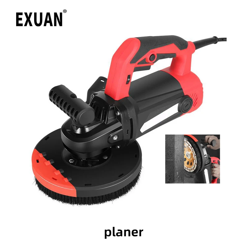 

Dust Free Wall Planer Electric Wall Shovel Concrete Cement White Ash Grinding Joint Rough Planer Handle Wall Polishing Machine