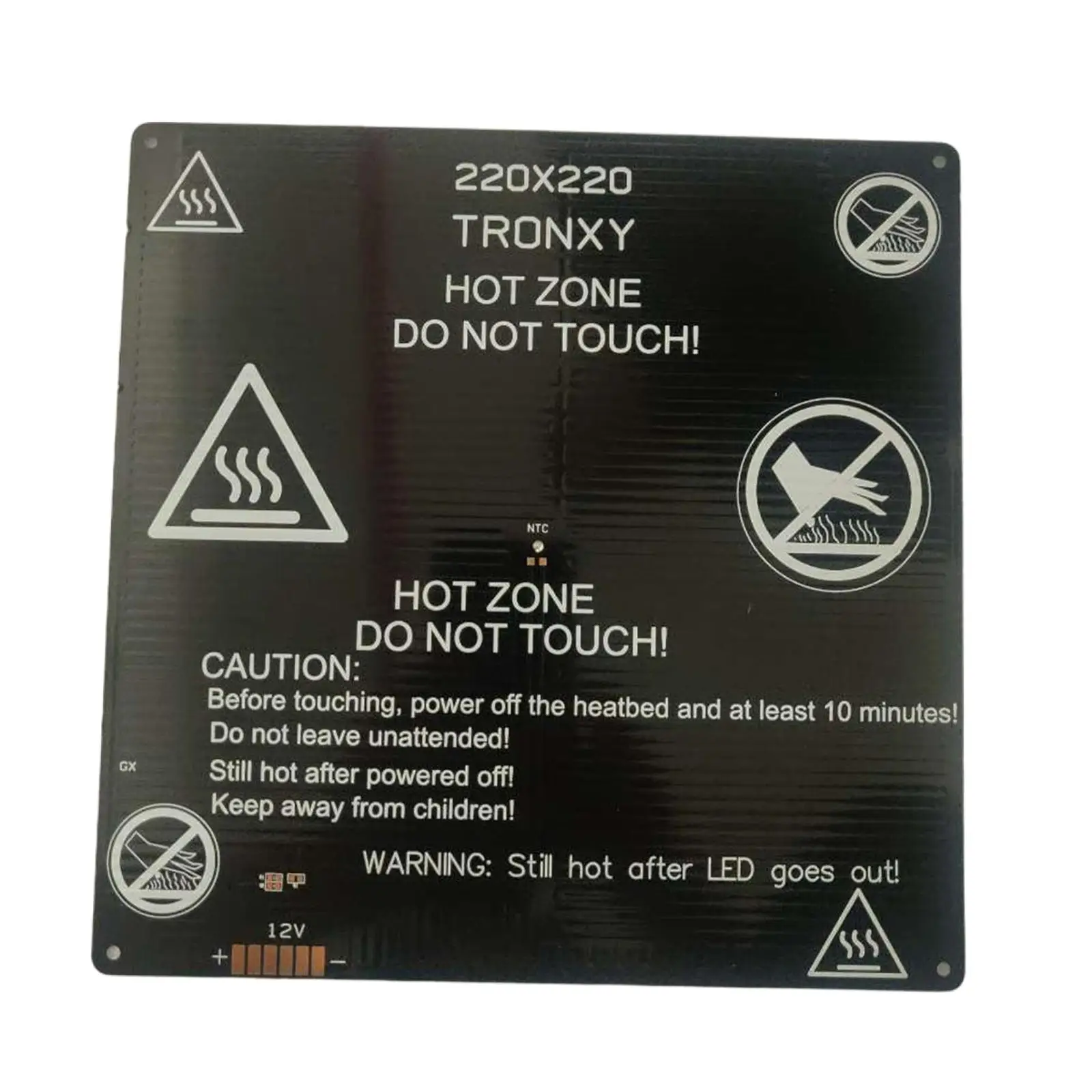 220x3mm 12/24V Hot Plate Heating Heater Bed for 3D printer i3