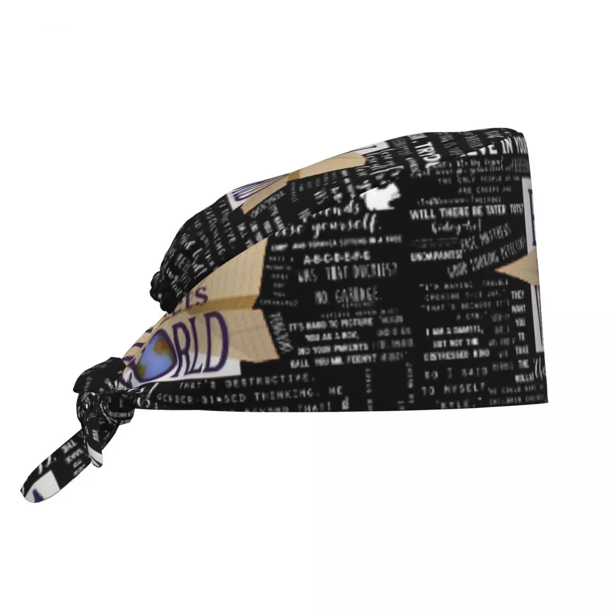 Мальчик встречает всемирные записываемые цитаты, скраб-шляпа, рабочая хирургическая шапочка для врача, мужские и женские регулируемые шапочки для кормления для стоматолога