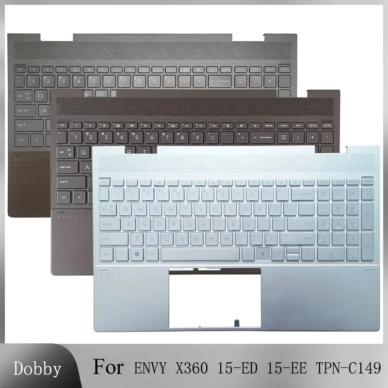 

Original New Keyboard for ENVY X360 15-ED 15-EE TPN-C149 Laptop Palmrest Upper Cover Backlit Keyboard Housing Top Case Replace