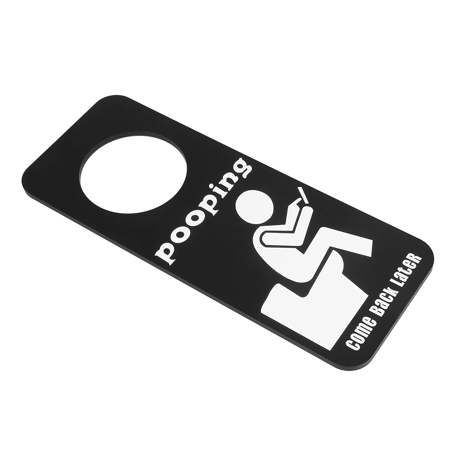 

Funny Bathroom Occupied Door Sign Unique Toilet Door Knob Hanger for Home Business Restroom Accessory Toilet Sign