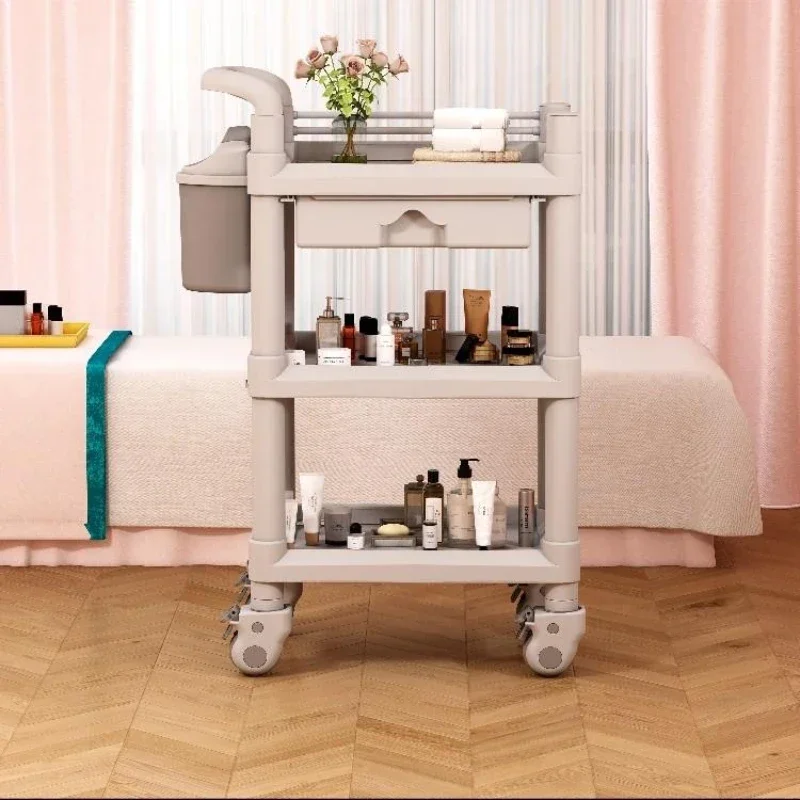 

Salon Trolley Professional Cart Shopping Hospital Wheels Stations Clinical carro estetica ruedas profesional Service Bar