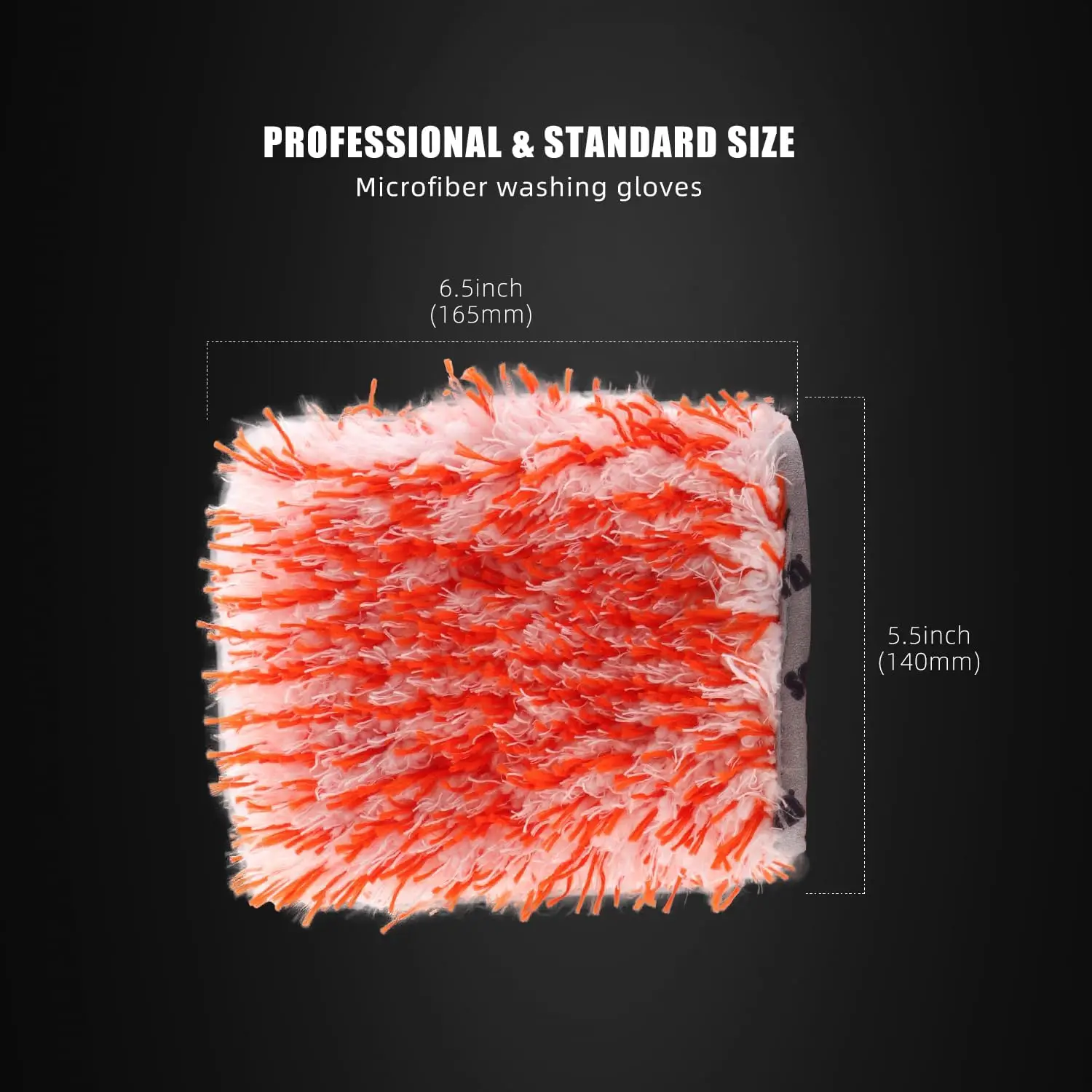 SPTA 5Pcs Microfiber Ultra Absorbent Plush Fiber Cloth Car Wash Mitt Gloves for Detailing Cleaning Safe Washing with Any Soap view 2