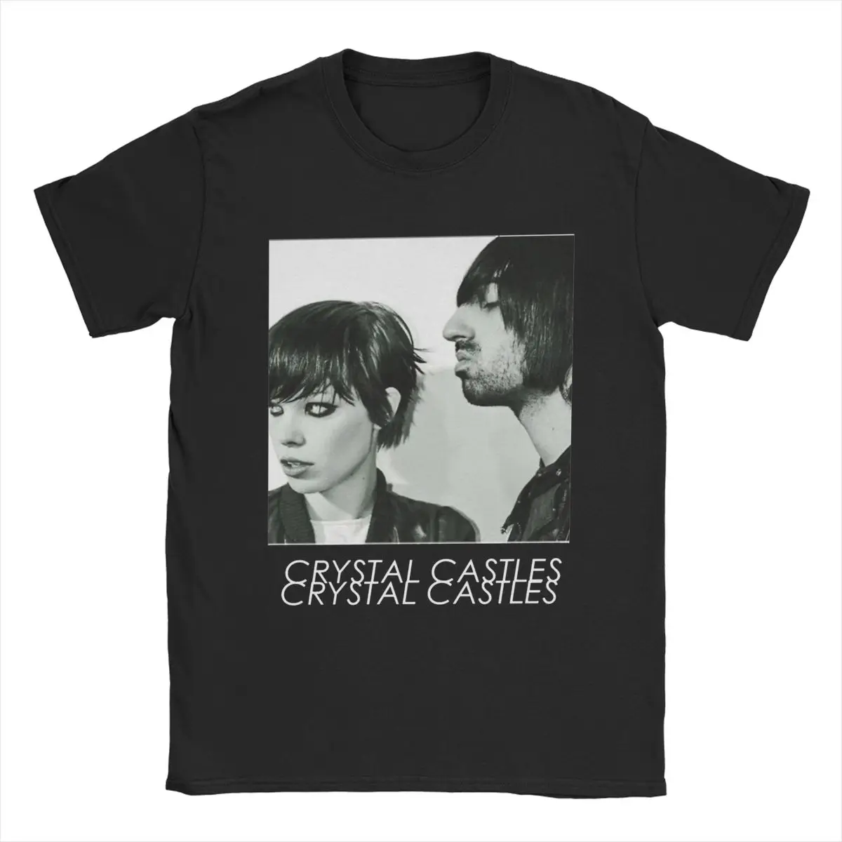 Cool Crystal Castles T-Shirts Men O Neck Cotton T Shirts Short Sleeve Tee Shirt 4XL 5XL 6XL Clothes