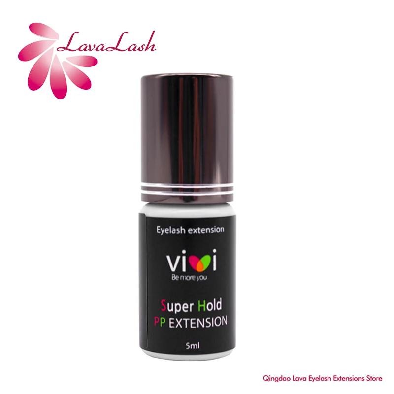 

1 Bottle VIVI Glue Korea Eyelash Extension Supplies Super Hold 5ml Grey Cap 1-2s Adhesive Long Lasting Medium Strong Very Fast
