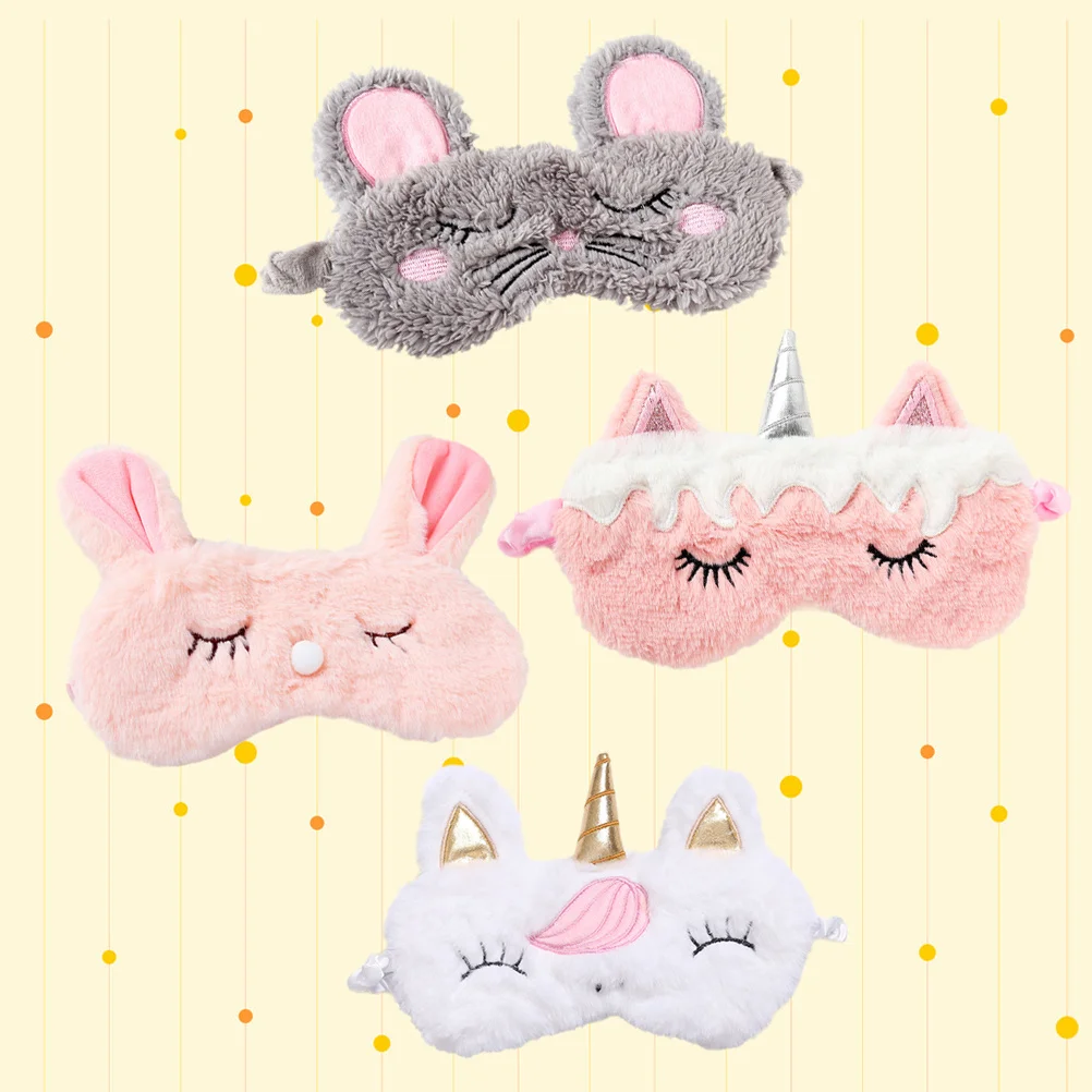 

4 Pcs Eye Patches for Cartoon Sleep Mask Shading Eyepatch Sleeping Eyeshade