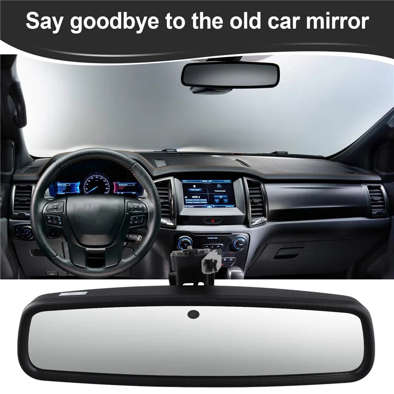 

Portable Car Interior Rearview Mirror W/Auto Dim Anti-Glare CU5A-17E678-BB For Ford Ranger Kuga Everest Escape 13-24 CU5A17E678B
