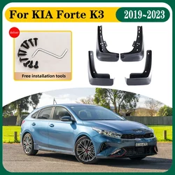 Car Mud Flaps For KIA Forte K3 GT 2022 Cerato BD 2019~2023 Car Anti Splash Mudguards Splash Guard Front Rear Fenders Accessories