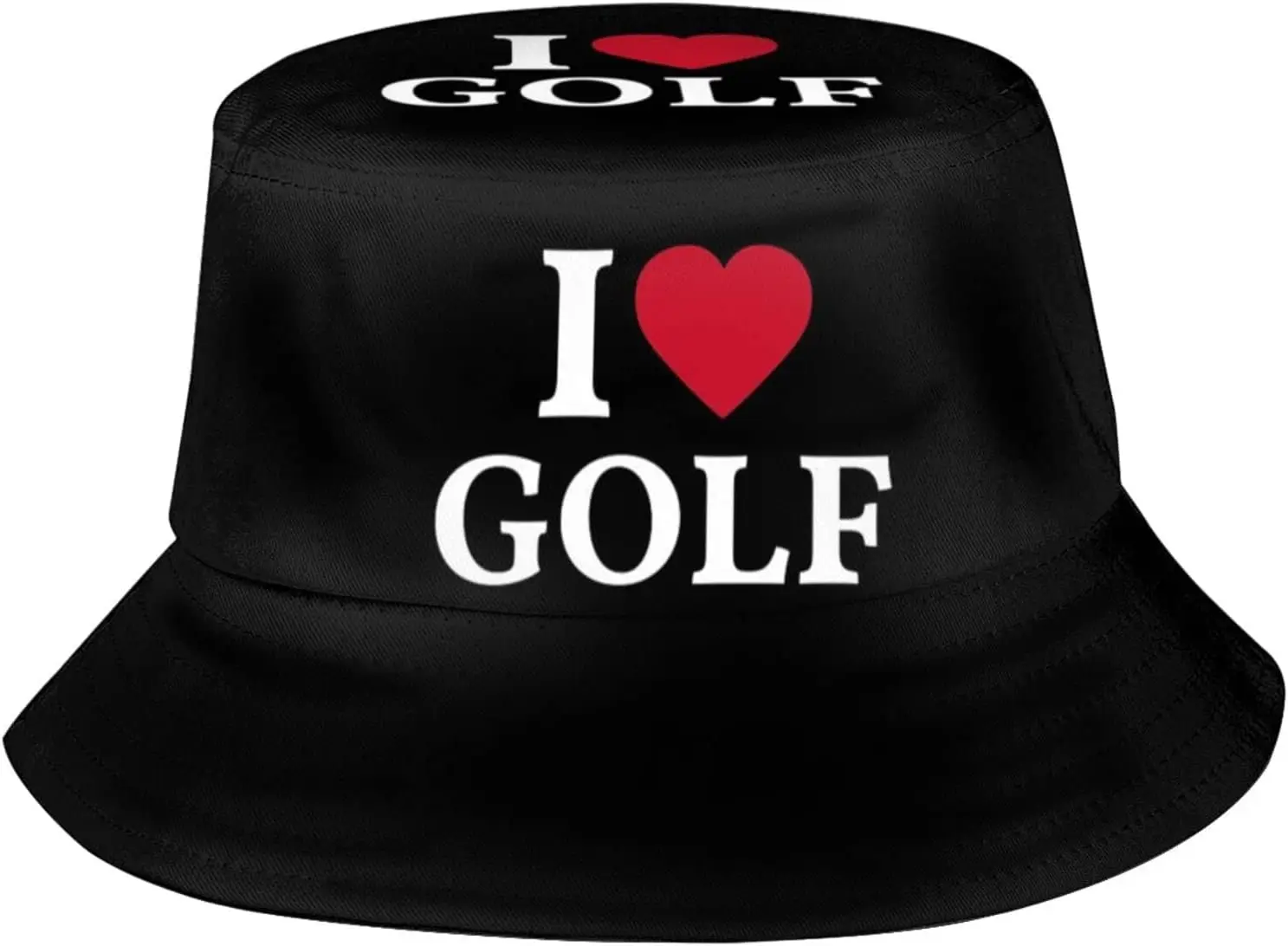 Fashion Golf Bucket Hat Unisex Sports Golf Fisherman Hat Packable Summer Travel Beach Sun Hat for Men Women